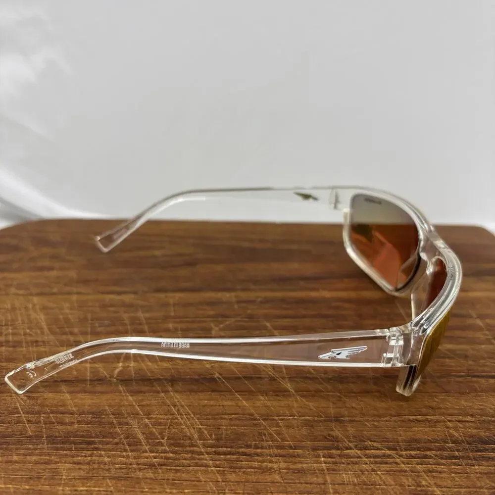 Arnette Borrow AN4259 Clear Red Mirror Sustainable Sunglasses Mens 4259-2634/F6